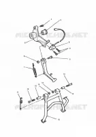 CADRE / REPOSES PIEDS / SUPPORTS MOTEUR / BEQUILLES / TROUSSE A OUTILS  Trident triumph-moto Trident TRIDENT 31023837