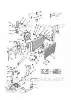SYSTEME DE REFROIDISSEMENT  Trident triumph-moto Trident TRIDENT 31019147