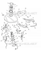 RESERVOIR A CARBURANT ET ECHAPPEMENT  Speed triumph-moto Speed-Triple-1200 SPEED TRIPLE 1200 RS 10012740037