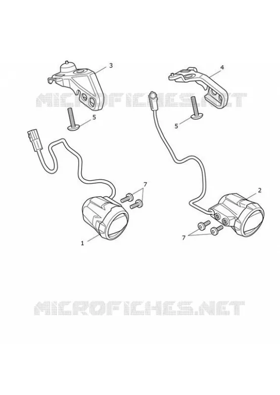 FEUX ANTIBROUILLARDS Triumph MOTO Tiger 1200 Tiger 1200 GT Pro  Tiger 1200 GT Pro