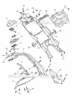 CADRE / REPOSES PIEDS / SUPPORTS MOTEUR ET BEQUILLES  Trident triumph-moto 660 Trident 660 10012297387
