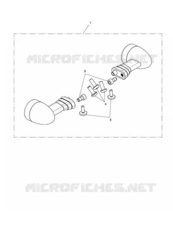 KIT CLIGNOTANTS LED - D64 - COURT - 120 LEAD Triumph MOTO Bonneville Bobber Bonneville BOBBER Euro 5  Bonneville BOBBER Euro 5