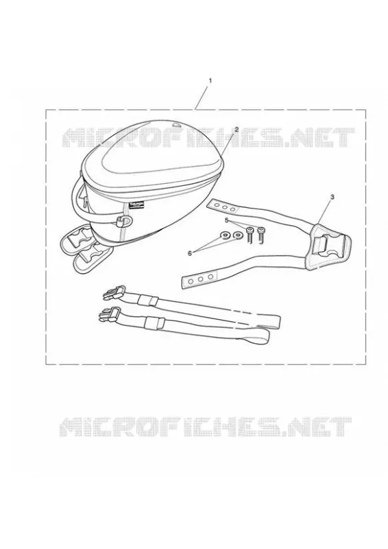 SAC DE RÉSERVOIR NYLON Triumph MOTO Bonneville Liquid-Cooled Bonneville T120 BLACK Euro 5  Bonneville T120 BLACK Euro 5