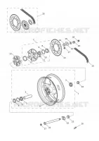 ROUES / PNEUS ET TRANSMISSION FINALE  Street Triple triumph-moto 765 STREET TRIPLE 765 RS 151110