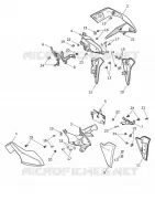 CARROSSERIE / FIXATIONS / AUTOCOLLANTS  Street Triple triumph-moto 765 STREET TRIPLE 765 R 15781