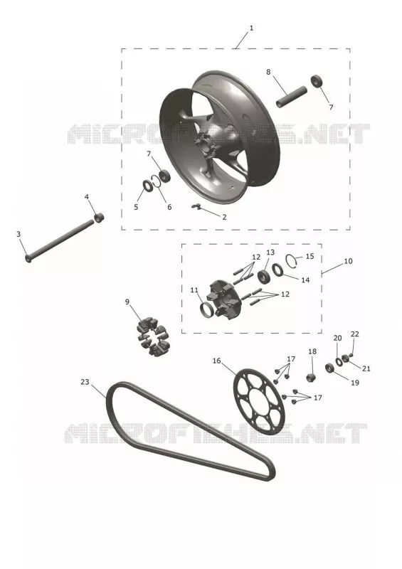 ROUE ARRIERE Triumph MOTO Daytona Daytona-660 DAYTONA 660  DAYTONA 660