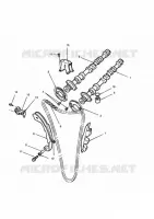 CULASSE / SOUPAPES / PISTONS ET CHEMISES / ARBRE A CAMES / BALANCIER  Daytona triumph-moto Daytona-others DAYTONA 750 & 1000 30731637