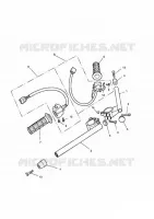 SUSPENSION AVANT / DIRECTION / MAITRE CYLINDRE D'EMBRAYAGE  Daytona triumph-moto Daytona-others DAYTONA 750 & 1000 30738037
