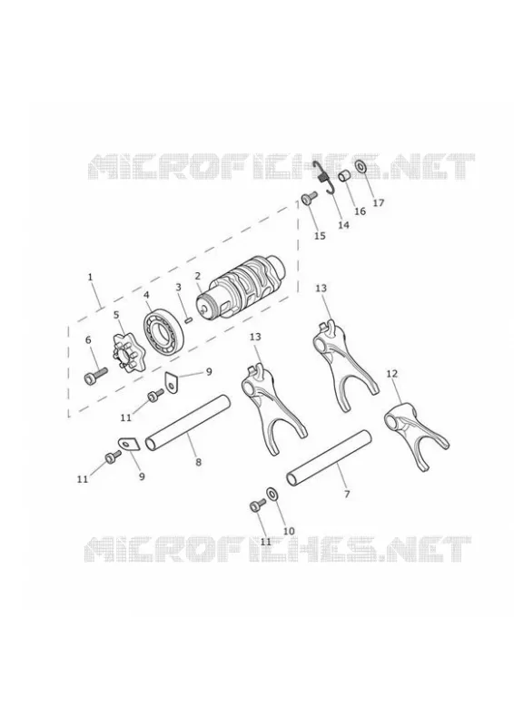 MECANISME DE SELECTION - BARILLET Triumph MOTO Daytona Daytona-675 DAYTONA 675 R  DAYTONA 675 R