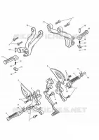 CADRE / REPOSES PIEDS / SUPPORTS MOTEUR / BEQUILLES / TROUSSE A OUTILS  Speed triumph-moto Speed-Triple SPEED TRIPLE 30841937