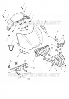 CARROSSERIE ET FIXATIONS  Speed triumph-moto Speed-Triple SPEED TRIPLE RS 10009739537
