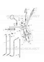 SUSPENSION AVANT / DIRECTION / MAITRE CYLINDRE D'EMBRAYAGE  Bonneville triumph-moto Air-Cooled Bonneville T100 Carburetor 10007057427