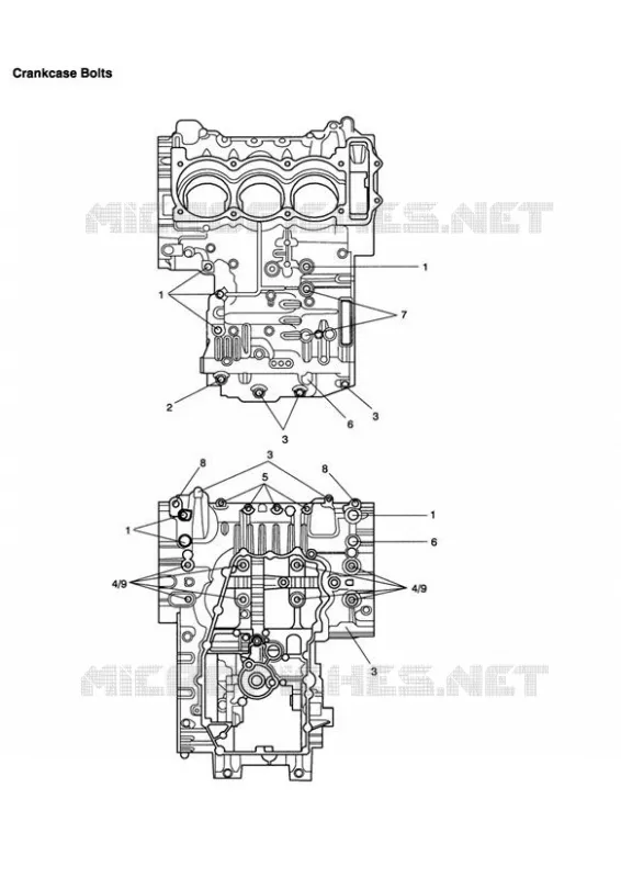 VIS DE CARTER MOTEUR Triumph MOTO Sprint Sprint-ST SPRINT ST  SPRINT ST