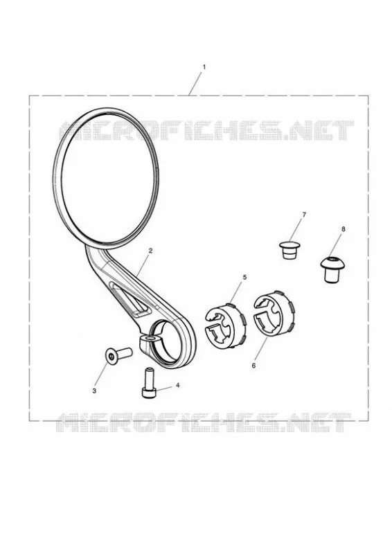 RETROVISEUR EMBOUT DE GUIDON NOIR Triumph MOTO Street Street-Twin STREET TWIN Euro 4  STREET TWIN Euro 4