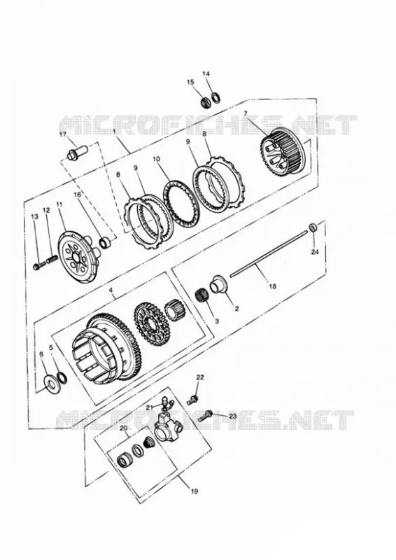 EMBRAYAGE Triumph MOTO Tiger 885 TIGER 885 Carburetor  TIGER 885 Carburetor