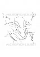 CARROSSERIE / FIXATIONS / AUTOCOLLANTS  Tiger triumph-moto 1050 TIGER SPORT 10006933337