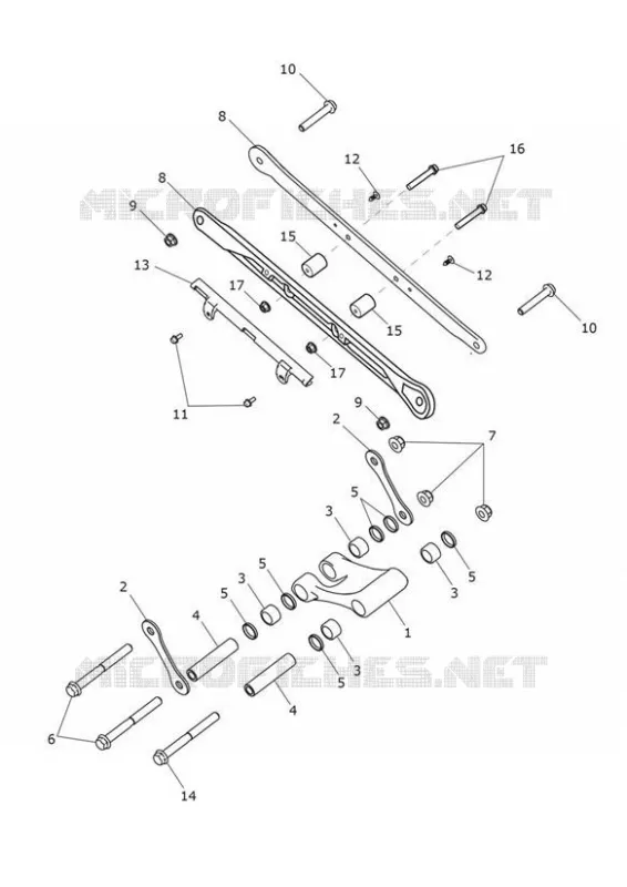 BIELLETTE DE SUSPENSION Triumph MOTO Tiger 1200 Tiger 1200 XRX & Tiger SE Alpine  Tiger 1200 XRX & Tiger SE Alpine