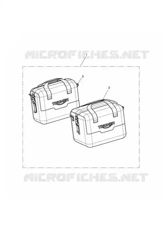 SAC INTERIEUR - LA PAIRE Triumph MOTO Tiger 800 Tiger 800 XCX  Tiger 800 XCX