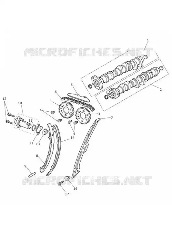 ARBRES A CAMES ET CHAINE Triumph MOTO Tiger 800 Tiger 800 XR  Tiger 800 XR