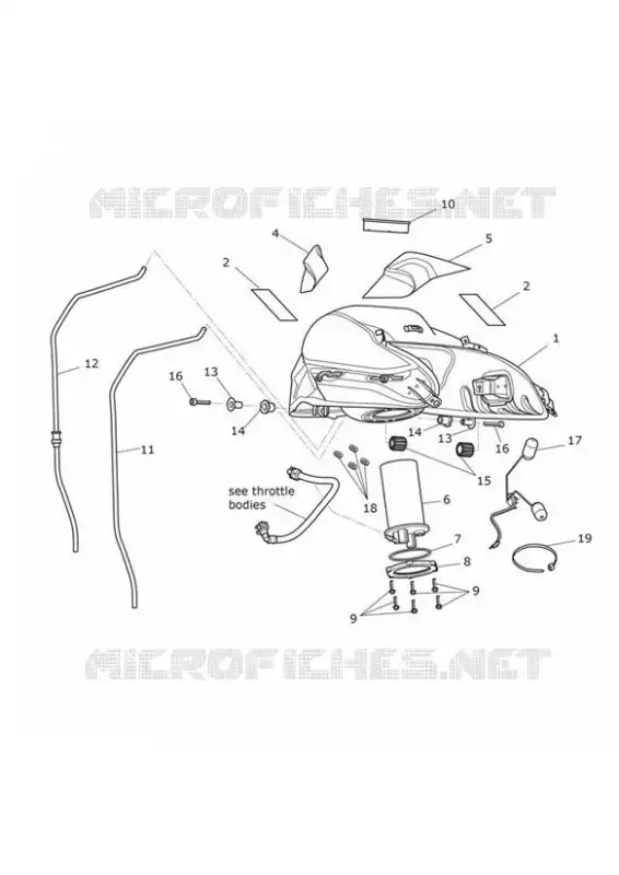RESERVOIR A CARBURANT ET POMPE Triumph MOTO Tiger 800 Tiger 800 XR  Tiger 800 XR