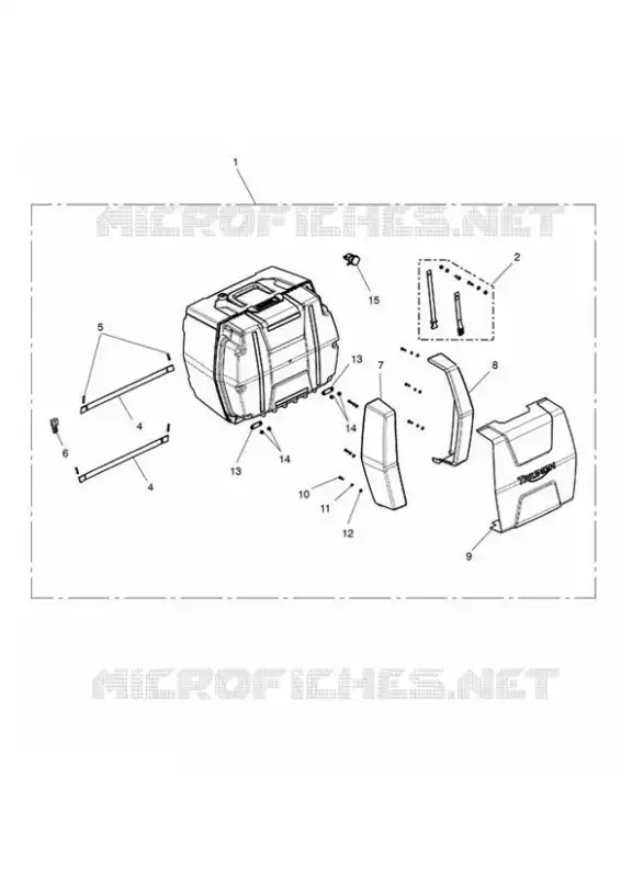 TOP CASE COMPLET SANS LOGO Triumph MOTO Tiger 800 Tiger 800 XRX  Tiger 800 XRX